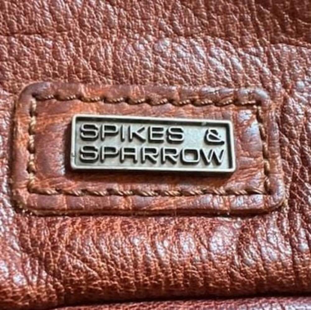 Spikes & Sparrow Brown Leather Waist Fanny Pack Belt Bag